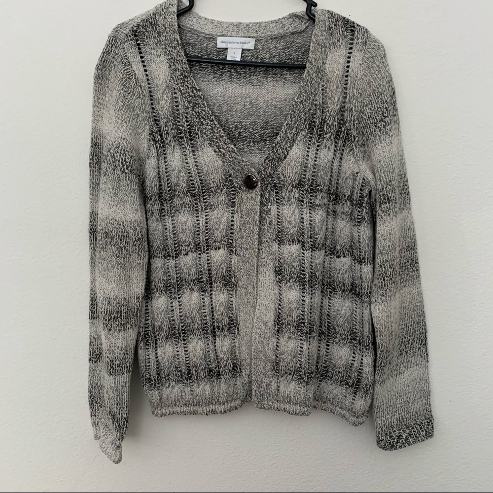 Christopher & Banks Open Front With One Button, B… - image 1